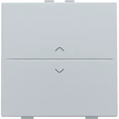 Niko 121-00004 enkelvoudige toets met pijlsymbolen voor draadloze schakelaar met twee toetsen sterling coated