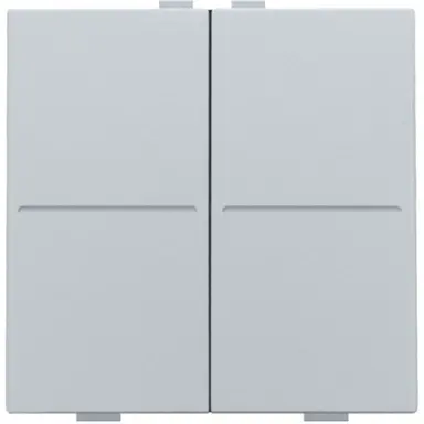 Niko 121-00007 tweevoudige toets voor draadloze schakelaar sterling coated