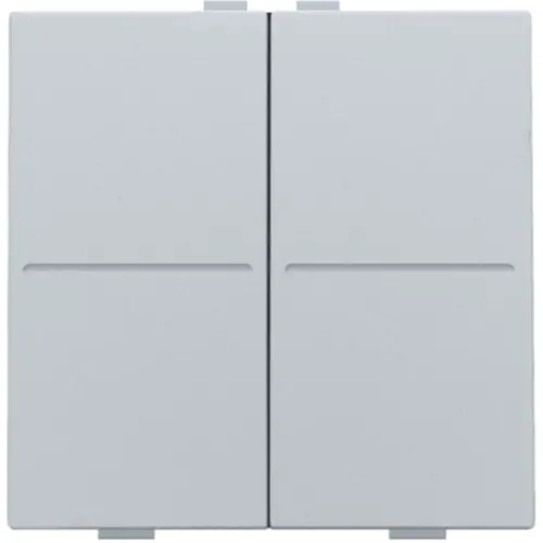 Niko 121-00007 tweevoudige toets voor draadloze schakelaar sterling coated