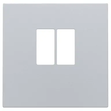 Niko 121-69801 centraalplaat 1-voudig luidsprekeraansluiting sterling coated