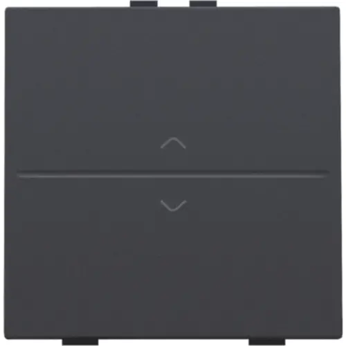 Niko 122-00004 enkelvoudige toets met pijlsymbolen voor draadloze schakelaar met twee toetsen anthracite coated