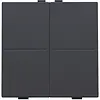 Niko 122-00007 tweevoudige toets voor draadloze schakelaar anthracite coated