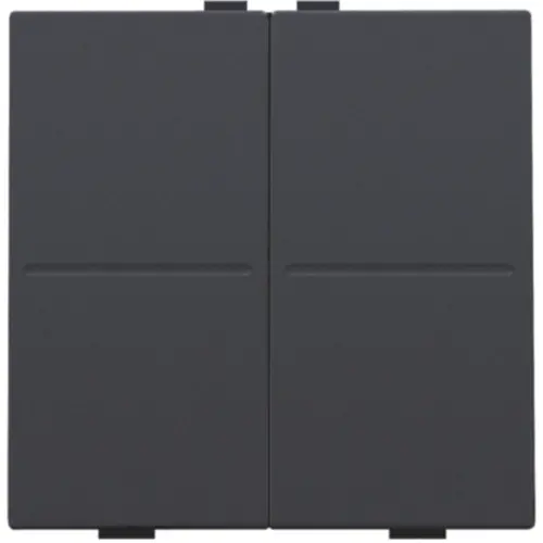 Niko 122-00007 tweevoudige toets voor draadloze schakelaar anthracite coated