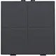 Niko 122-00007 tweevoudige toets voor draadloze schakelaar anthracite coated