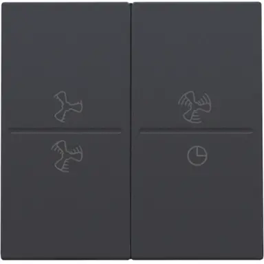 Niko 122-00013 Tweedelige drukker Toerenregel