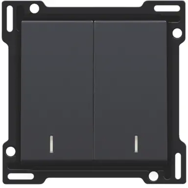 Niko 122-61507 schakelwip 2-voudig met controlevenster anthracite coated