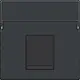 Niko 122-65100 centraalplaat 1-voudig tbv RJ draagring anthracite coated