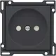 Niko 122-66501 afdekplaat voor wandcontactdoos zonder randaarde anthracite coated