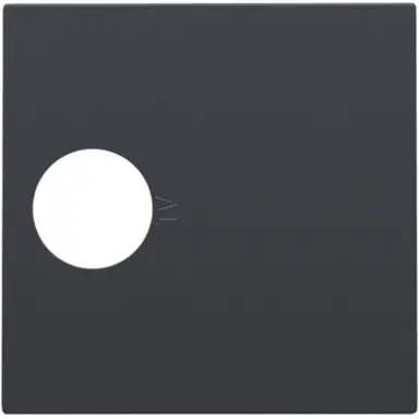 Niko 122-69101 centraalplaat 1-voudig coax anthracite coated