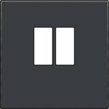 Niko 122-69801 centraalplaat 1-voudig voor mono luidspreker aansluitdoos anthracite coated