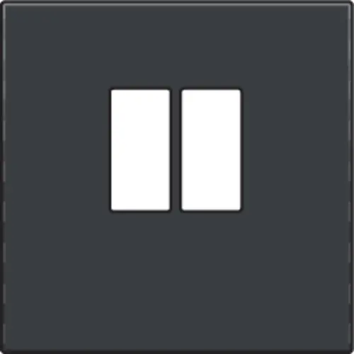 Niko 122-69801 centraalplaat 1-voudig voor mono luidspreker aansluitdoos anthracite coated