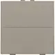 Niko 123-00001 enkelvoudige toets voor draadloze schakelaar met twee toetsen bronze coated
