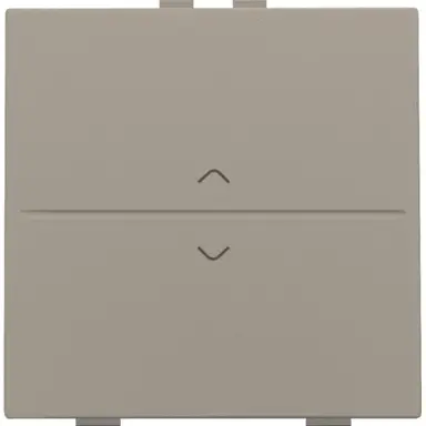 Niko 123-00004 enkelvoudige toets met pijlsymbolen voor draadloze schakelaar met twee toetsen bronze coated