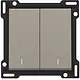 Niko 123-61507 schakelwip 2-voudig met controlevenster bronze coated