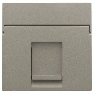 Niko 123-65100 centraalplaat 1-voudig tbv RJ draagring bronze coated