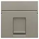 Niko 123-65100 centraalplaat 1-voudig tbv RJ draagring bronze coated