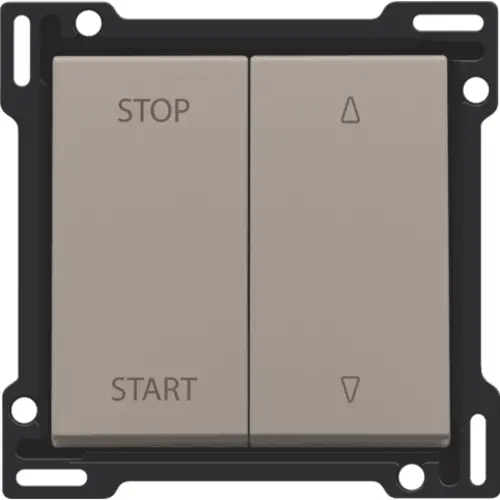 Niko 123-65905 jaloezieknop voor tweevoudige elektrisch gescheiden schakelaar bronze coated