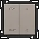 Niko 123-65905 jaloezieknop voor tweevoudige elektrisch gescheiden schakelaar bronze coated