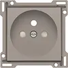 Niko 123-66601 afdekplaat voor wandcontactdoos met penaarde Belgie kindveilig bronze coated