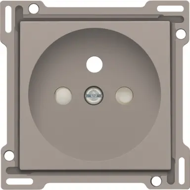 Niko 123-66601 afdekplaat voor wandcontactdoos met penaarde Belgie kindveilig bronze coated