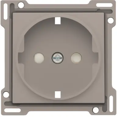 Niko 123-66901 afdekplaat voor wandcontactdoos randaarde kindveilig bronze coated