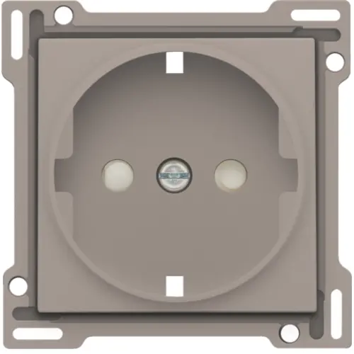 Niko 123-66901 afdekplaat voor wandcontactdoos randaarde kindveilig bronze coated