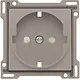 Niko 123-66901 afdekplaat voor wandcontactdoos randaarde kindveilig bronze coated