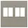 Niko 123-69701 centraalplaat 2-voudig voor stereo luidspreker aansluitdoos bronze coated