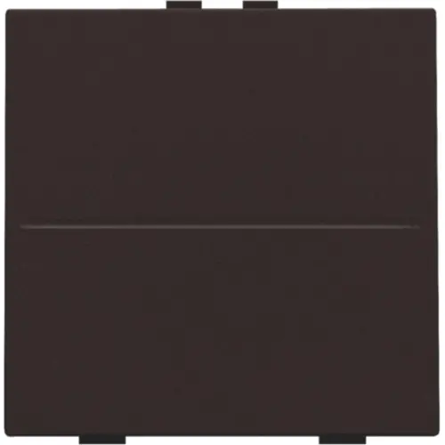 Niko 124-00001 enkelvoudige toets voor draadloze schakelaar met twee toetsen dark brown coated
