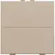 Niko 157-00001 enkelvoudige toets voor draadloze schakelaar met twee toetsen champagne coated