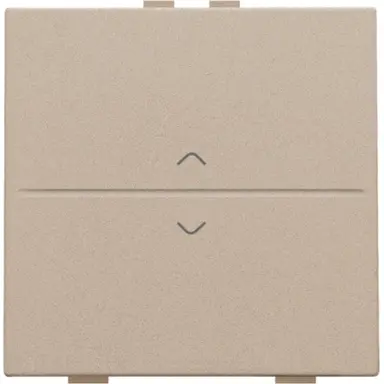 Niko 157-00004 enkelvoudige toets met pijlsymbolen voor draadloze schakelaar met twee toetsen champagne coated