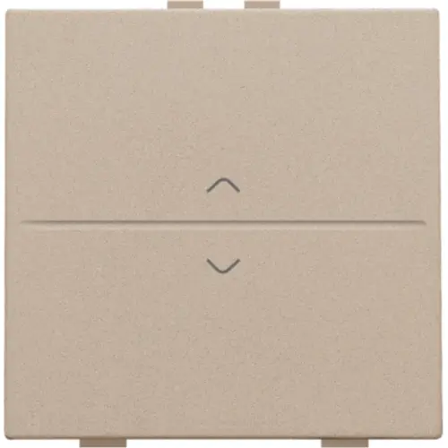 Niko 157-00004 enkelvoudige toets met pijlsymbolen voor draadloze schakelaar met twee toetsen champagne coated