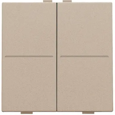 Niko 157-00007 tweevoudige toets voor draadloze schakelaar champagne coated