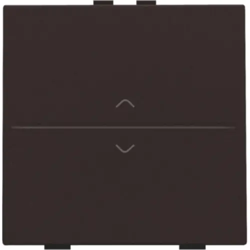 Niko 124-00004 enkelvoudige toets met pijlsymbolen voor draadloze schakelaar met twee toetsen dark brown coated