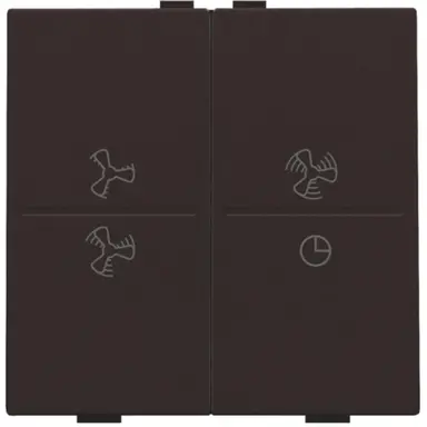 Niko 124-00013 Tweedelige drukker Toerenregel