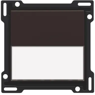 Niko 124-60905 schakelwip enkelvoudig met tekstveld dark brown coated