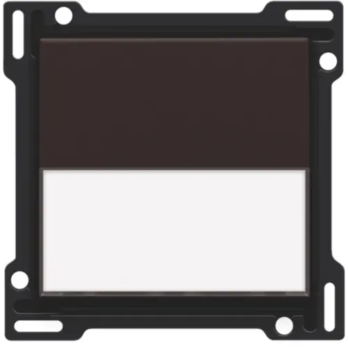 Niko 124-60905 schakelwip enkelvoudig met tekstveld dark brown coated