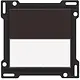 Niko 124-60905 schakelwip enkelvoudig met tekstveld dark brown coated