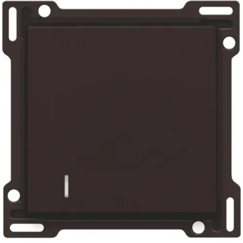 Niko 124-61901 afwerkingsset voor hotelkaartschakelaar dark brown coated