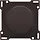 Niko 124-65938 draaiknop 1-0-2 tbv draaischakelaar dark brown coated