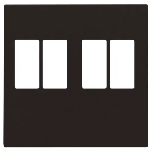 Niko 124-69701 centraalplaat 2-voudig voor mono luidspreker aansluitdoos dark brown coated