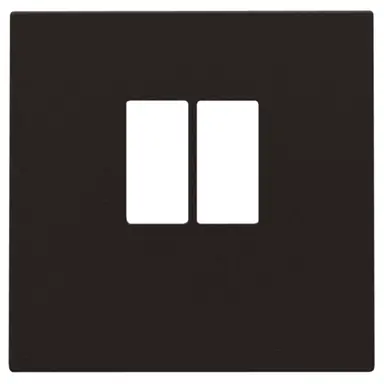 Niko 124-69801 centraalplaat 1-voudig voor mono luidspreker aansluitdoos dark brown coated