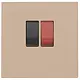 Niko 157-69801 centraalplaat 1-voudig voor mono luidspreker aansluitdoos champagne coated