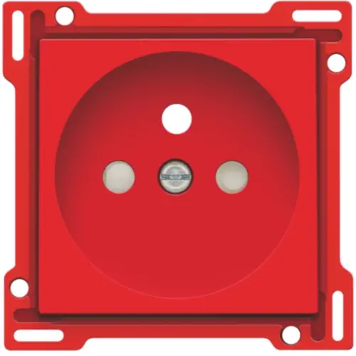 Niko 199-66606 centraalplaat voor wandcontactdoos met penaarde red