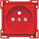 Niko 199-66606 centraalplaat voor wandcontactdoos met penaarde red