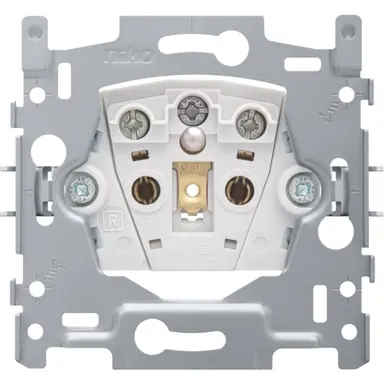 Niko 170-33100 wandcontactdoos met penaarde schroefklemmen en klauwen