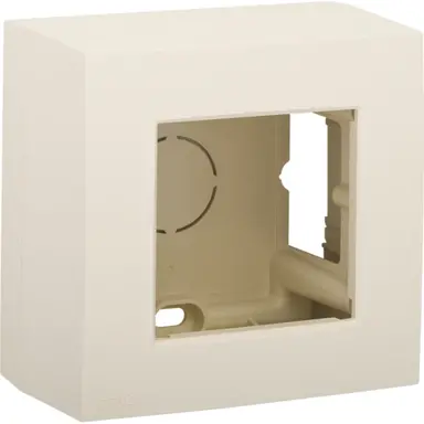 Niko 100-80100 opbouwbak incl. vast afdekraam 1-voudig Original cream