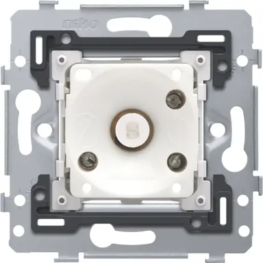 Niko 170-74001 sokkel drukknop 6A met amberkleur led