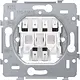 Niko 170-75615 combinatie wisselschakelaar-drukcontact insteekklemmen