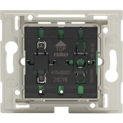 Niko 410-00001 Easywave draadloze schakelaar met 2 bedieningsknoppen incl. sokkel